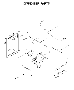 Dispenser parts Diagram and Parts List for 10651112711  Kenmore Refrigerator