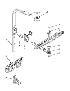 Diagram 11 Diagram and Parts List for KUDS30IVBS4  KitchenAid Dishwasher