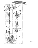 GEARCASE Diagram and Parts List for LLT7144BN0  Whirlpool Washer