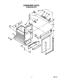 CONTAINER Diagram and Parts List for KUCC151T3  KitchenAid Trash Compactor