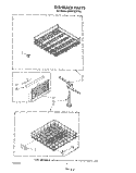DISHRACK Diagram and Parts List for GDP8700XTN2  Whirlpool Dishwasher