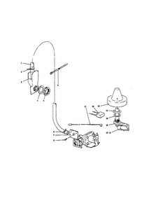 Fill And Overfill Unit Diagram and Parts List for ML-42117  KitchenAid Dishwasher