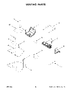 Venting Parts Diagram and Parts List for KFGC558JMB05  KitchenAid Range