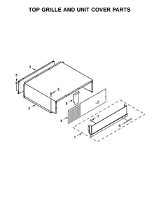 Top Grille And Unit Cover Parts Diagram and Parts List for KBSN602EBS00  KitchenAid Refrigerator