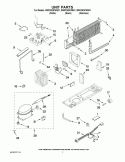 UNIT PARTS Diagram and Parts List for W6RXNGFWQ01  Whirlpool Refrigerator