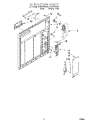 INNER DOOR Diagram and Parts List for DU920QWDQ5  Whirlpool Dishwasher