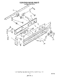 CONTROL PANEL Diagram and Parts List for RS675PXV0  Whirlpool Range
