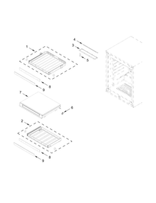Part Location Diagram of W10803969 Whirlpool SHELF-WINE