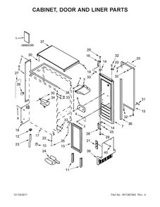 Part Location Diagram of W10786919 Whirlpool WRAP-DOOR