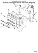 FREEZER DOOR Diagram and Parts List for ET18NMYAN01  Whirlpool Refrigerator