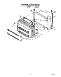 FREEZER DOOR Diagram and Parts List for TT20BKXZN00  Whirlpool Refrigerator