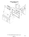 INSTALLATION Diagram and Parts List for MH6600XV0  Whirlpool Microwave