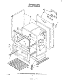 OVEN , LITERATURE Diagram and Parts List for SF333PEPT0  Whirlpool Range