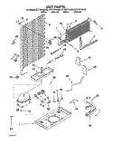 UNIT Diagram and Parts List for ET17CKYJW00  Whirlpool Refrigerator
