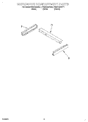 MICROWAVE COMPARTMENT Diagram and Parts List for KEMC308HWH1  KitchenAid Microwave Oven Combo