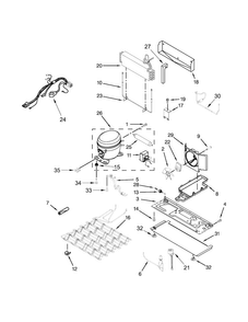 Unit Parts Diagram and Parts List for WRV996FDEE00  Whirlpool Refrigerator