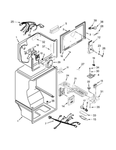 Part Location Diagram of W10617507 Whirlpool COVER-EVAP