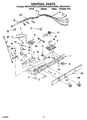 CONTROL PARTS Diagram and Parts List for ED2NHAXNT01  Whirlpool Refrigerator