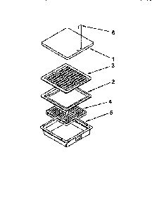 Grill And Griddle Diagram and Parts List for KECG260SHW7  KitchenAid Cooktop