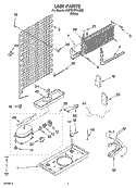 UNIT PARTS Diagram and Parts List for 5VET8WPKLQ02  Whirlpool Refrigerator