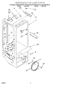 REFRIGERATOR LINER Diagram and Parts List for KSRS25QGWH05  KitchenAid Refrigerator