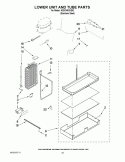 LOWER UNIT AND TUBE PARTS Diagram and Parts List for KSSC48QVS02  KitchenAid Refrigerator