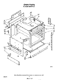 OVEN Diagram and Parts List for RS576PXL0  Whirlpool Range