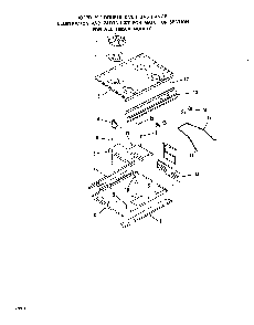 Main Top Diagram and Parts List for 1883*0A  Roper Wall Oven