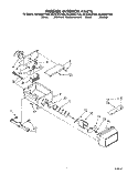 FREEZER INTERIOR Diagram and Parts List for ED25DWXTF00  Whirlpool Refrigerator
