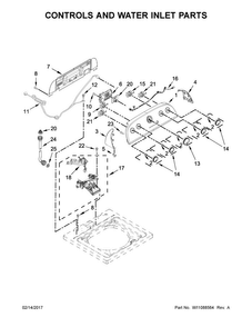Part Location Diagram of W10789652 Whirlpool PANEL-CNTL