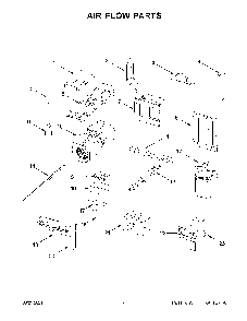 05 - Air Flow Parts Diagram and Parts List for YWML75011HW11  Whirlpool Microwave