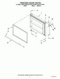 FREEZER DOOR PARTS Diagram and Parts List for WRT311SFYW00  Whirlpool Refrigerator