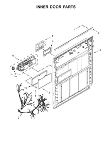 Part Location Diagram of W11242945 Whirlpool Wire Harness