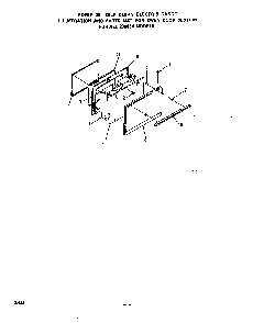 Oven Door Diagram and Parts List for 2354*3A  Roper Range