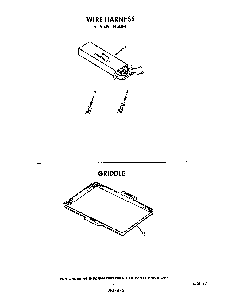 Wire Harness Diagram and Parts List for F6508*1  Roper Range