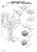 FREEZER LINER PARTS Diagram and Parts List for KSCS23FSBT01  KitchenAid Refrigerator