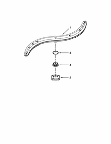 Lower Washarm Parts Diagram and Parts List for 66515039K112  Kenmore Dishwasher
