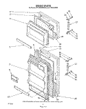 DOOR Diagram and Parts List for ET12CCRWN00  Whirlpool Refrigerator