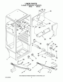 LINER PARTS Diagram and Parts List for T6TXNWFWQ02  Estate Refrigerator