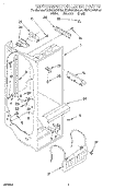REFRIGERATOR LINER Diagram and Parts List for KSUP27QDBL00  KitchenAid Refrigerator