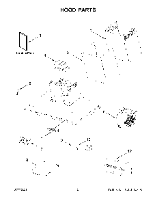 Hood Parts Diagram and Parts List for KXW4330YSS3  KitchenAid Range Hood