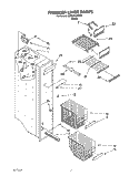 FREEZER LINER Diagram and Parts List for 3XRZ2727FB00  Whirlpool Refrigerator