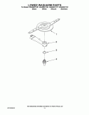 LOWER WASHARM PARTS Diagram and Parts List for GU2300XTVB1  Whirlpool Dishwasher