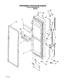 REFRIGERATOR DOOR Diagram and Parts List for 3XARG486WP02  Whirlpool Refrigerator