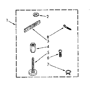 Miscellaneous Diagram and Parts List for LA9800XSN2  Whirlpool Washer