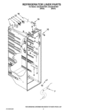 REFRIGERATOR LINER PARTS Diagram and Parts List for GSC25C4EYB01  Whirlpool Refrigerator