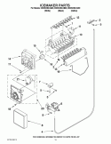 ICEMAKER PARTS Diagram and Parts List for ED2SHEXXB00  Whirlpool Refrigerator