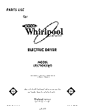 SECTION Diagram and Parts List for LE5790XSW0  Whirlpool Dryer