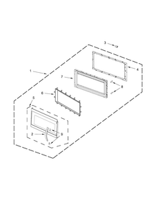 Part Location Diagram of W10514244 Whirlpool HNDLE-DOOR