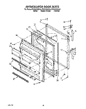 REFRIGERATOR DOOR, LIT/OPTIONAL Diagram and Parts List for RT20CKXZW00  Roper Refrigerator
